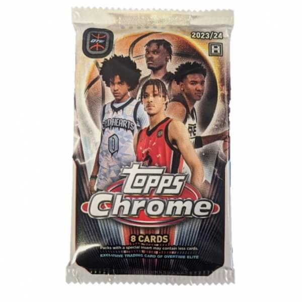 2023-2024 NBA karty Topps Chrome Overtime Elite Basketball Hobby Balíček