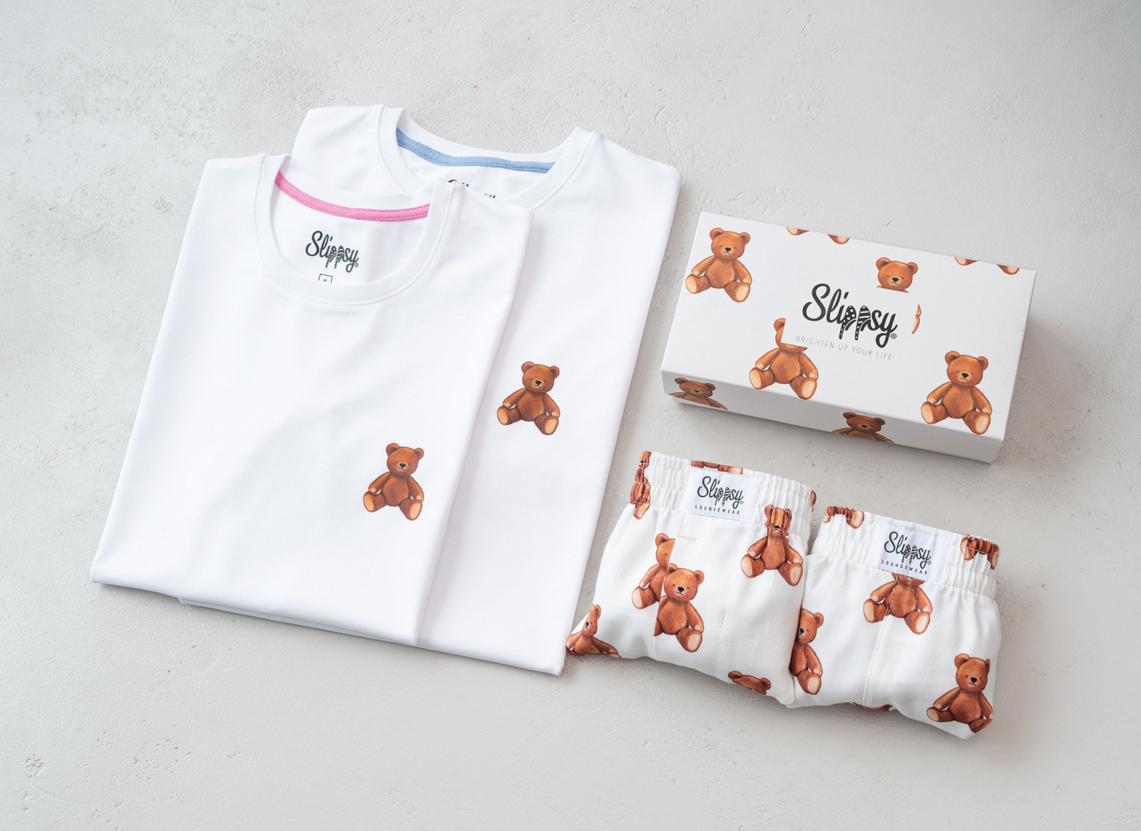 Slippsy BearLove couple big T-set