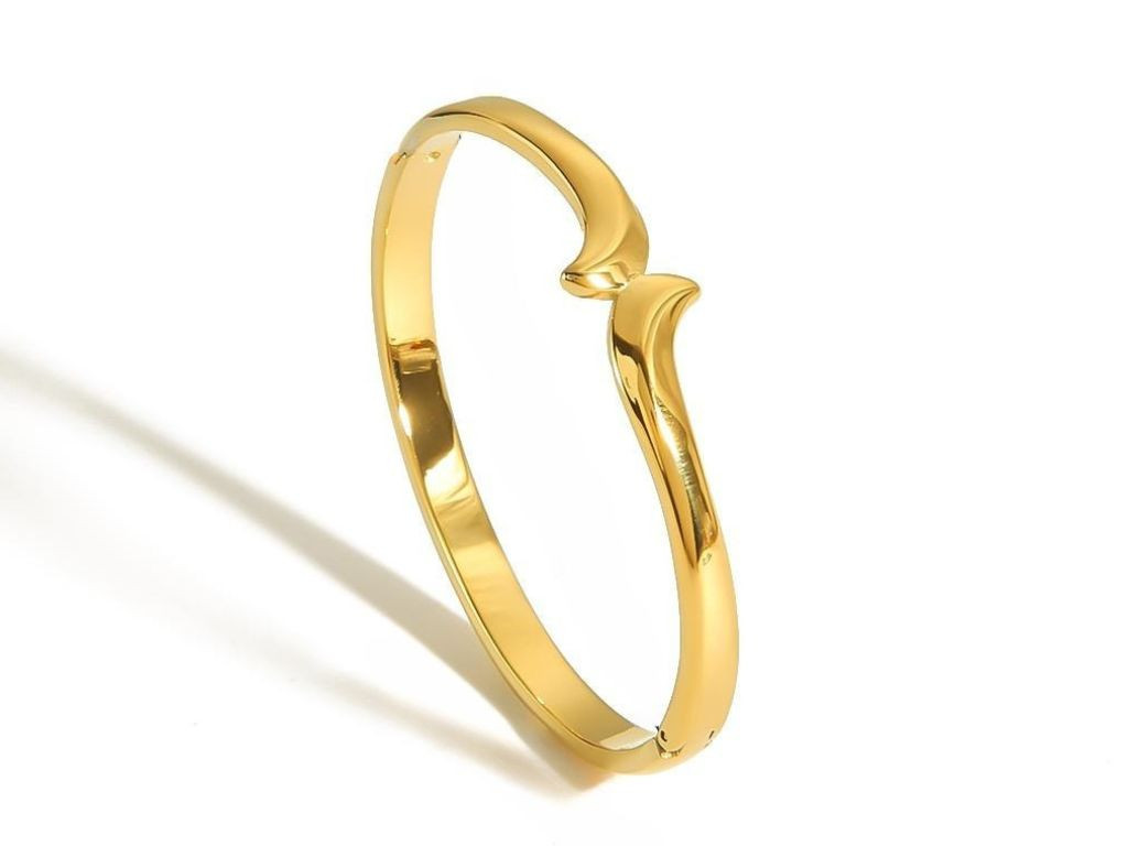 Bangles.cz Náramek chirurgická ocel Twin gold 594