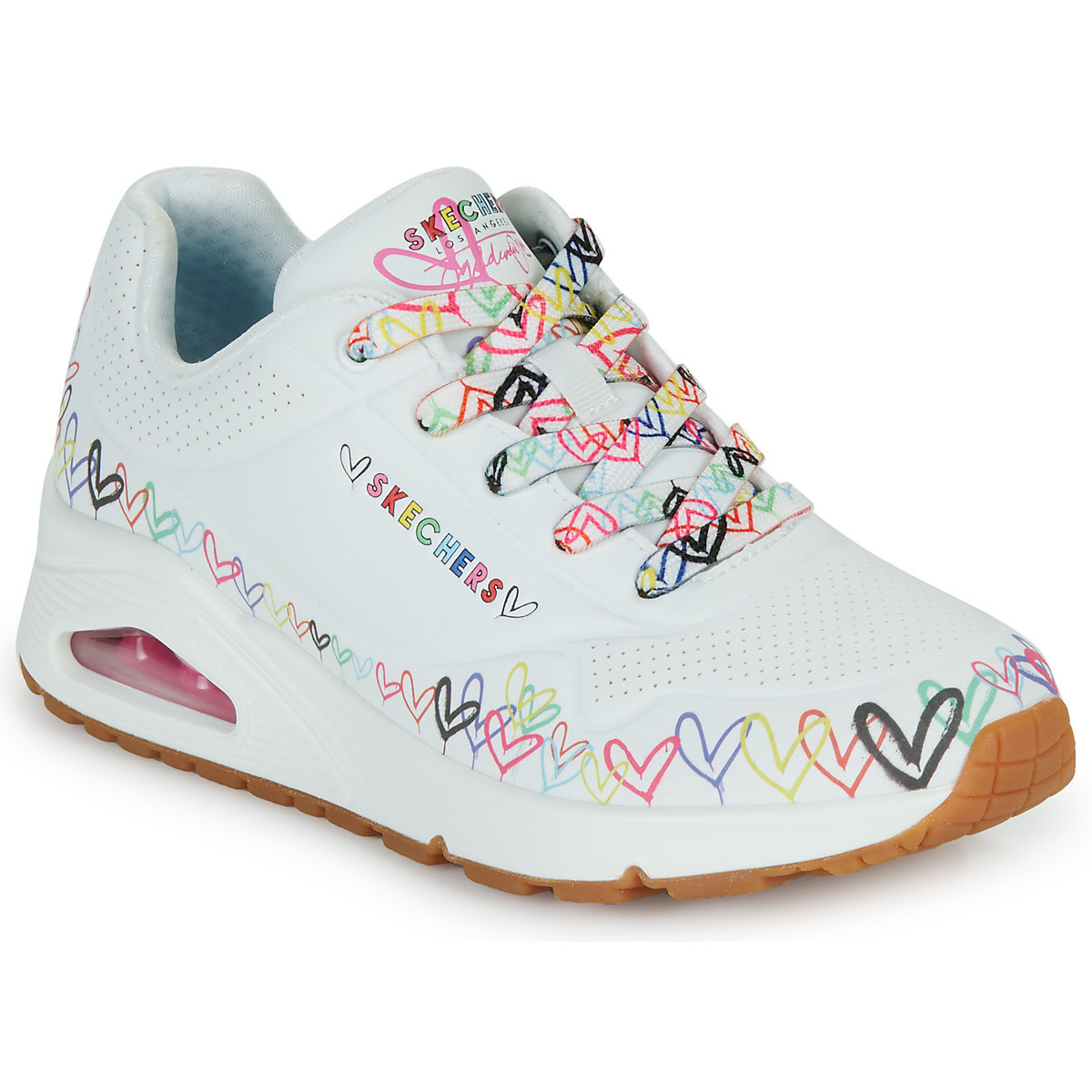 Skechers  JGOLDCROWN: UNO - LOVE  Bílá