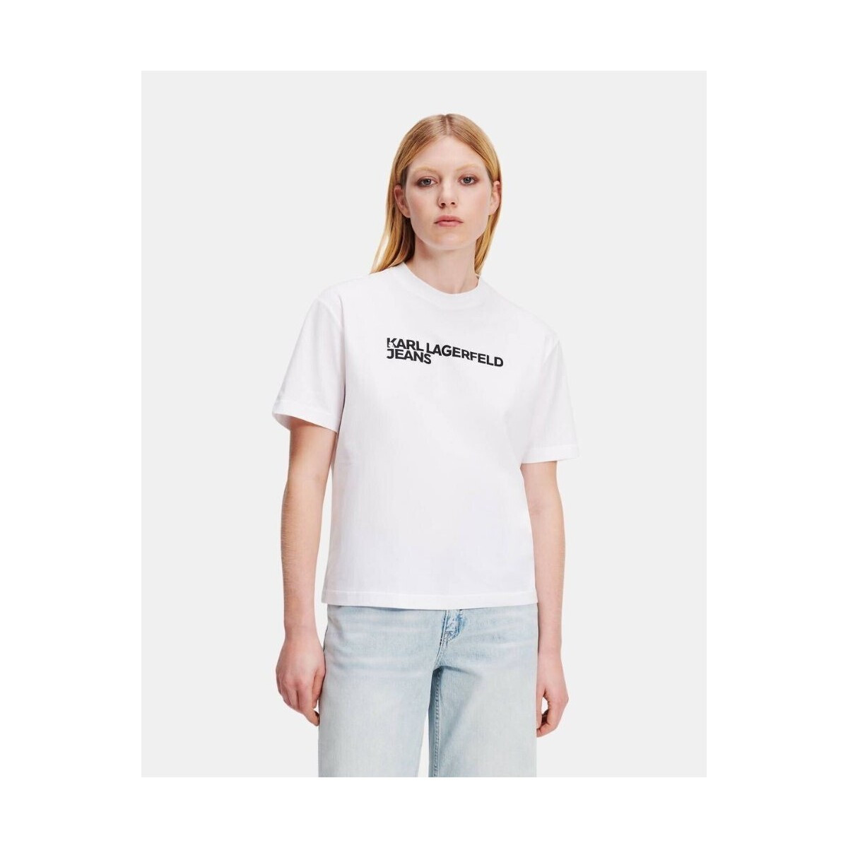 Karl Lagerfeld  A1W17005 REG SS ESSENTIAL  Bílá