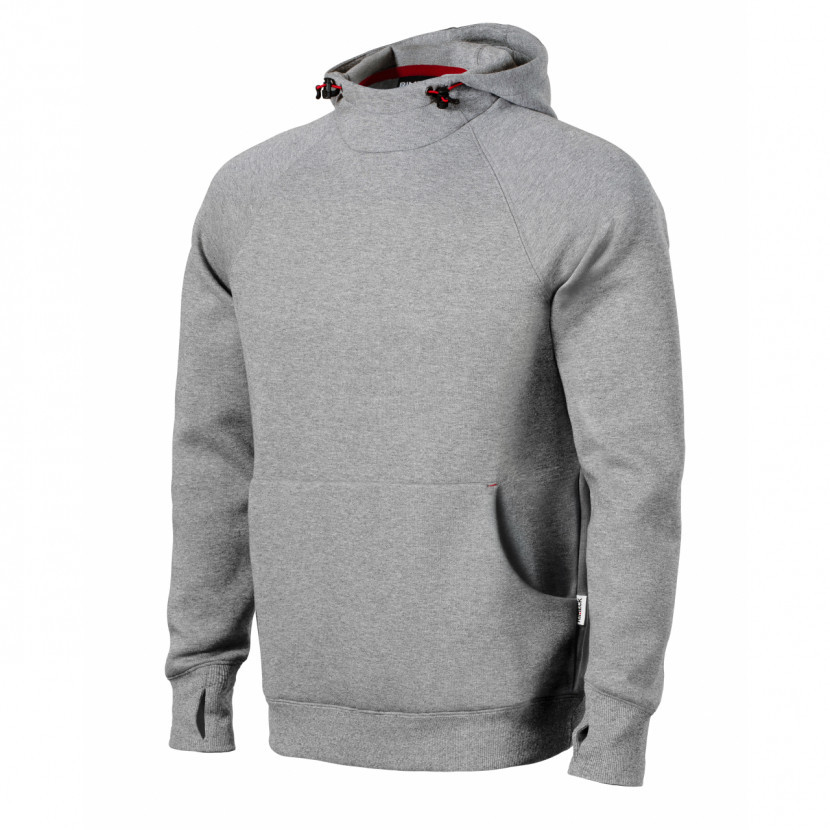 Mikina pánská Rimeck Vertex Hoodie - světle šedá, XL