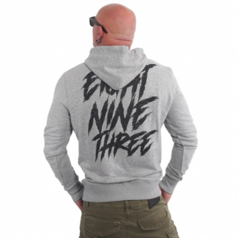 Mikina s kapucí Yakuza Fat Tag - šedá, 5XL