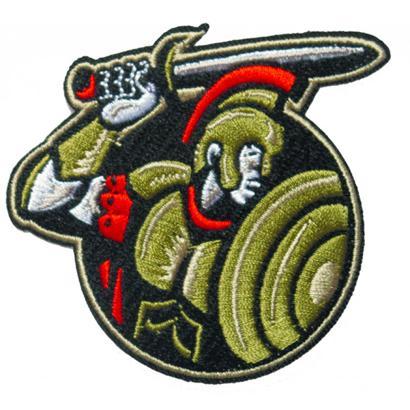 Nášivka nažehlovací Sparťan - barevná