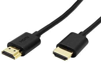 Roline High Speed HDMI kabel s Ethernetem, Ultra-HD (18G), HDMI M - HDMI M, 2m, malé konektory