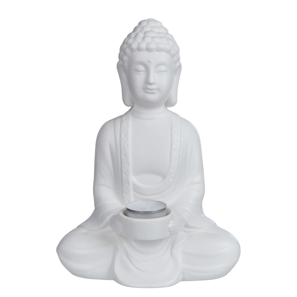 BUDDHA Svícen na čajovou svíčku Buddha 23 cm