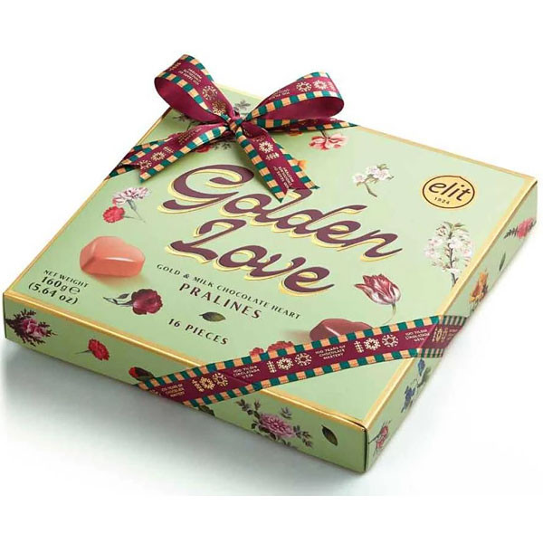 Elit Golden Love Pralines Zelená 160g