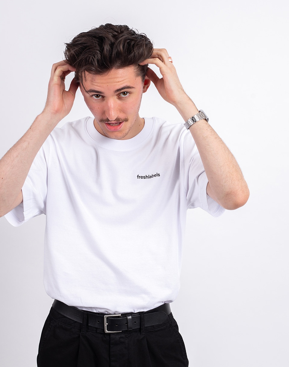 Freshlabels Lowercase Tee Uni White XS