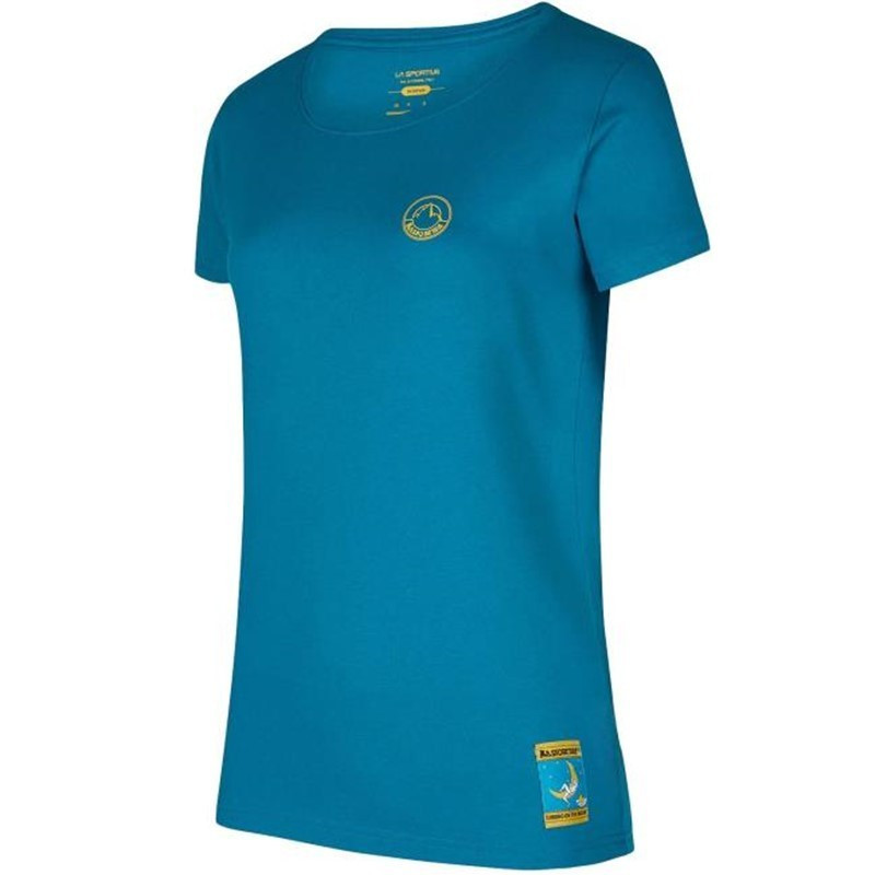 La Sportiva Dámské tričko La Sportiva Climbing on the moon W Turchese