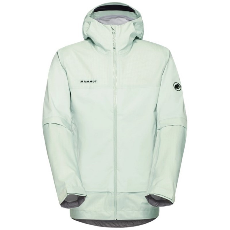 Mammut Pánská turistická bunda Mammut Ducan Guide HS s kapucí Silver sage