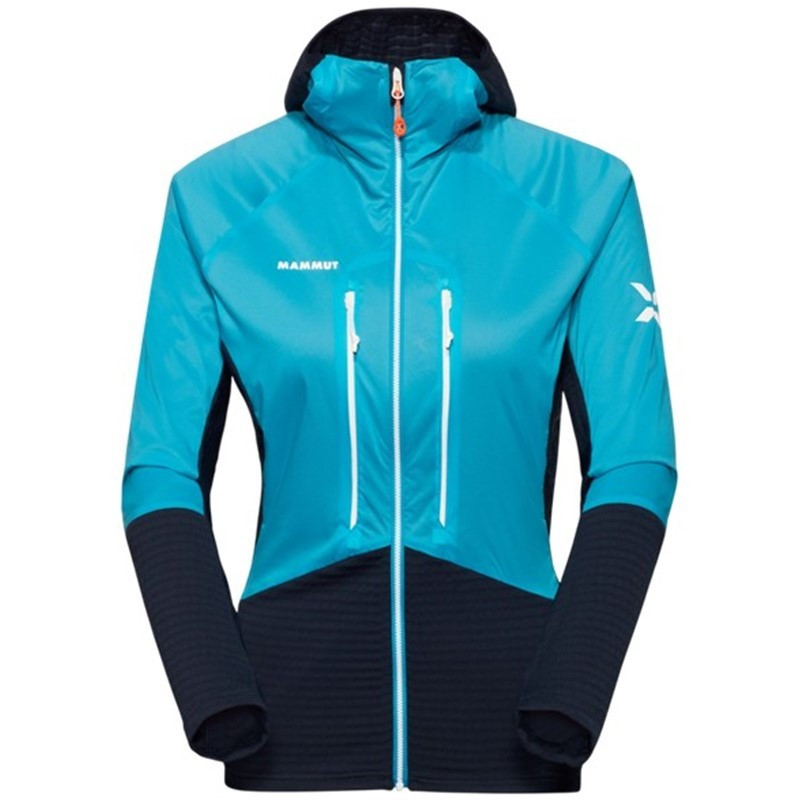 Mammut Bunda Mammut Eiger Nordwand ML Hybrid Hooded Jacket Women Sky