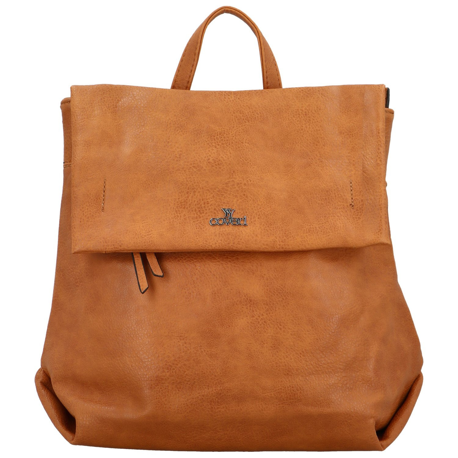 Trendy dámský koženkový kabelko-batoh Prokris, hnědý