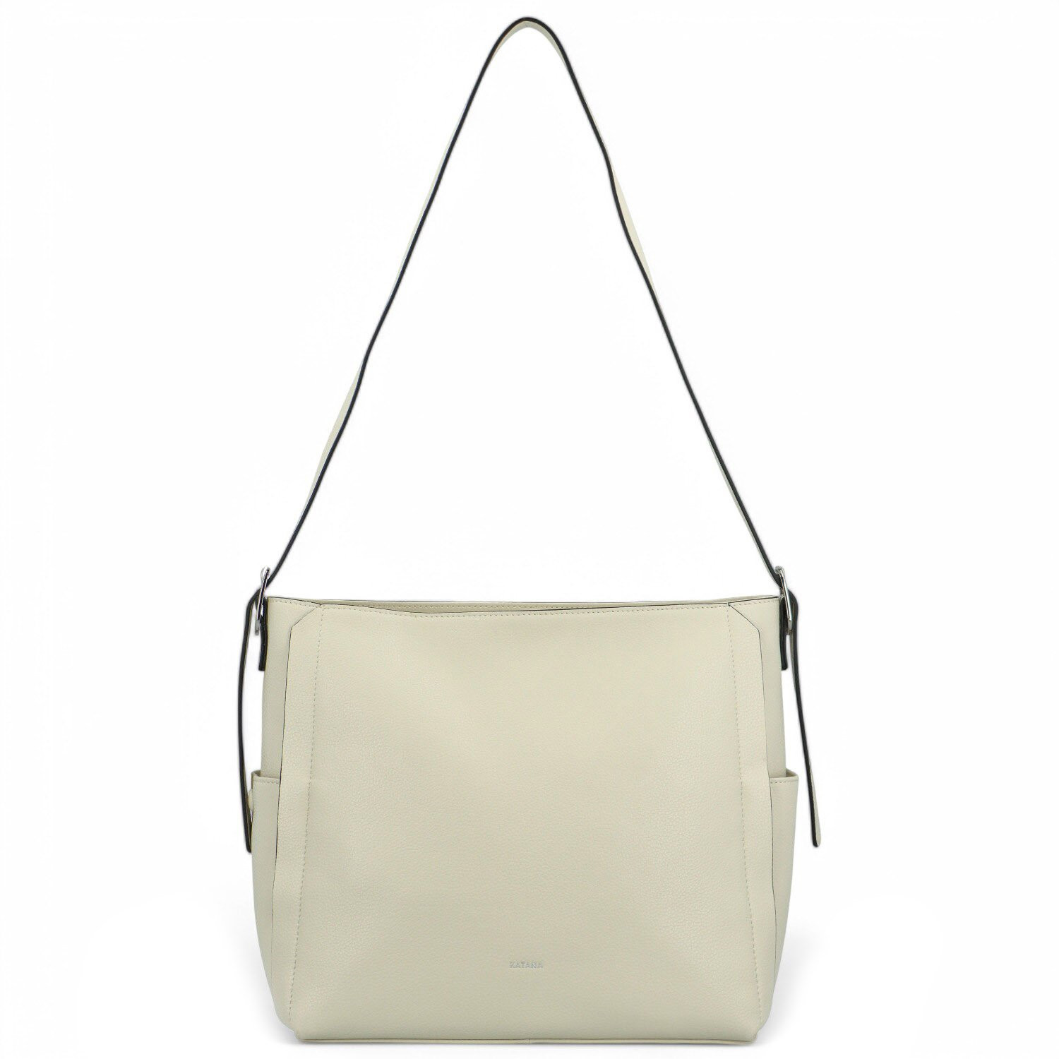 Dámská kožená kabelka na rameno krémová - Katana Argiris krémová