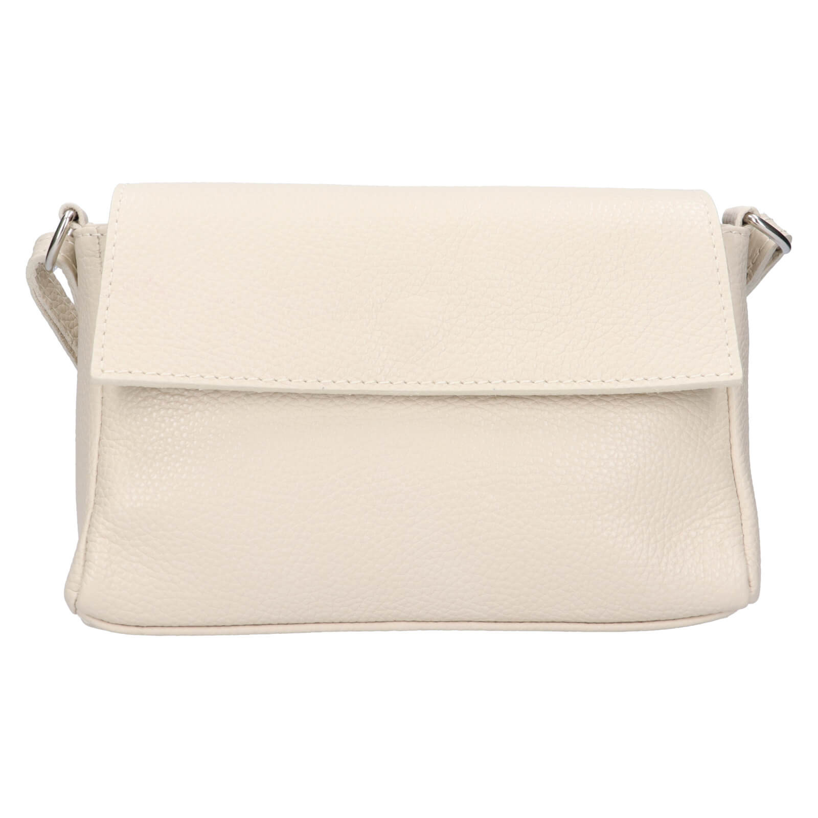 Dámská kožená crossbody kabelka Italia Darina - krémová