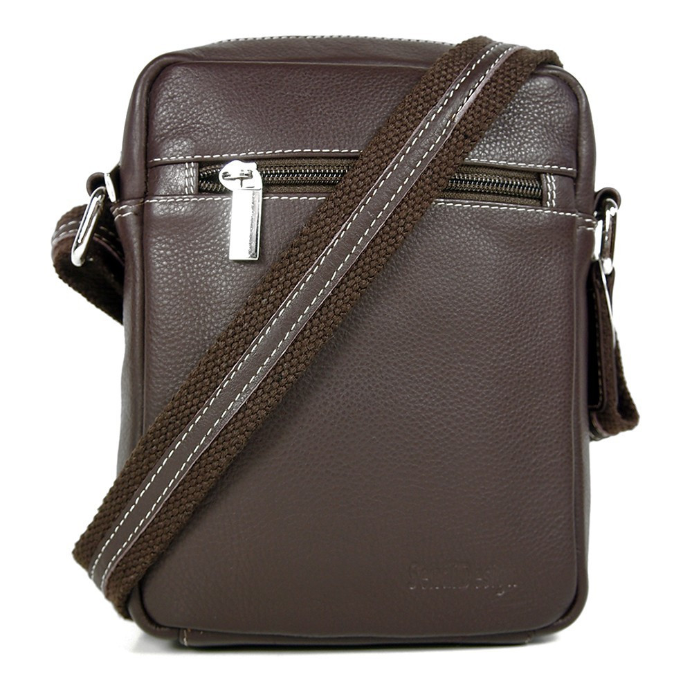 Pánská kožená taška na doklady SendiDesign IG714 - hnědá