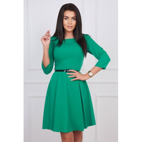 Dámské šaty LOTTA s 3/4 rukávem zelené, Velikost 42, Barva Zelená Gotta 0020036