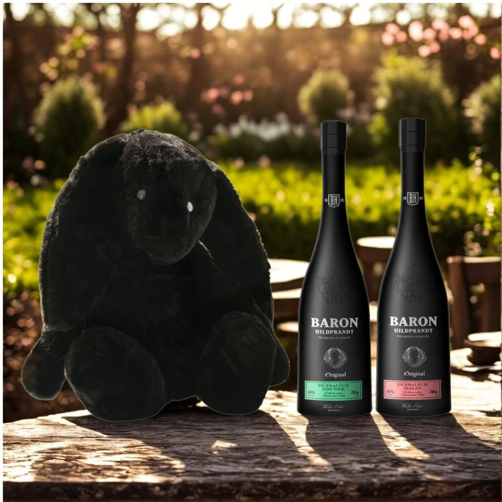 Baron Hildprandt Set 2×0,7l 40% + Zajíc