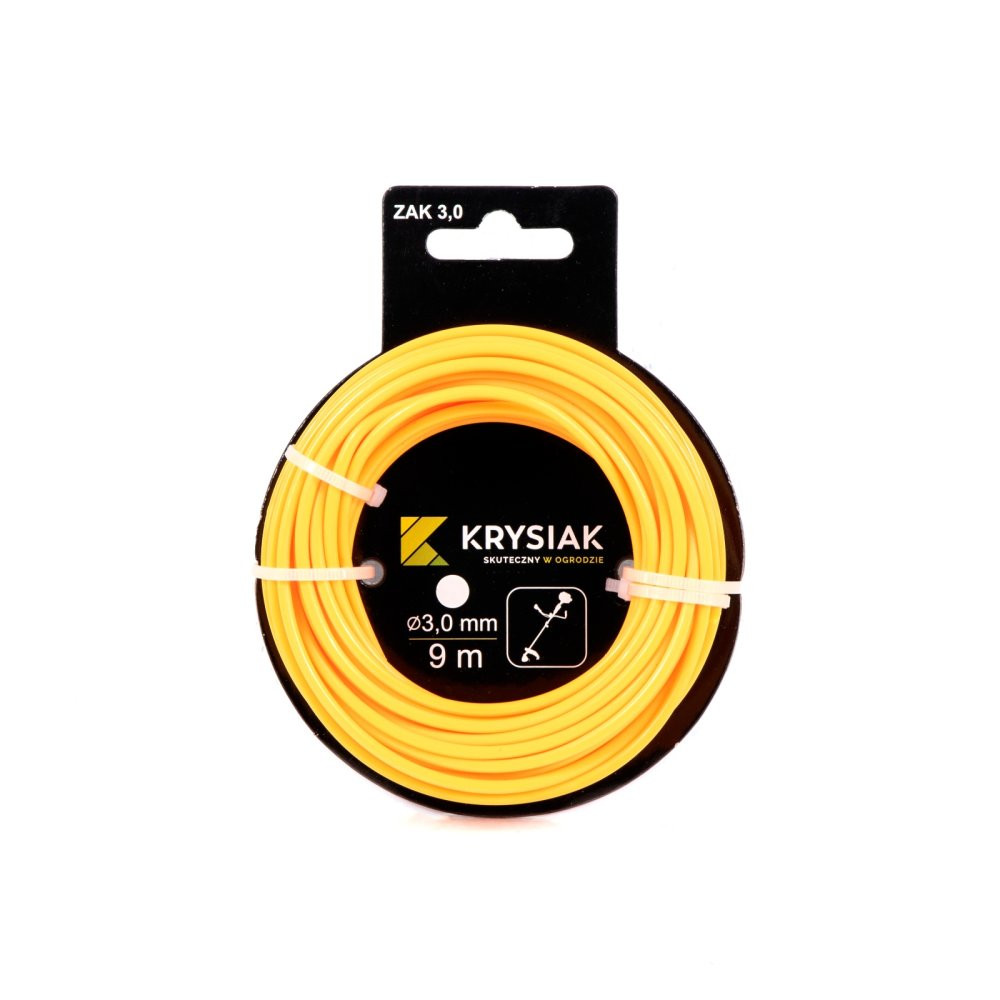 KRYSIAK žací struna 3 mm 9m - kulatá