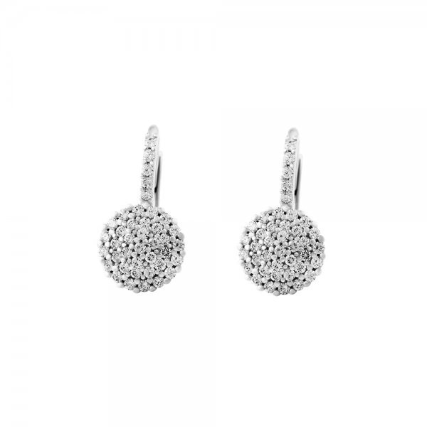 Náušnice se syntetickými kameny 336-087-001370 2.95g