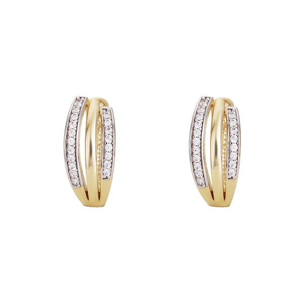 Náušnice se syntetickými kameny 236-573-006195 2.90g