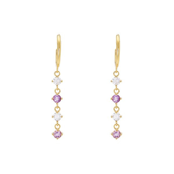 Náušnice se syntetickými kameny 636-393-020448-0000