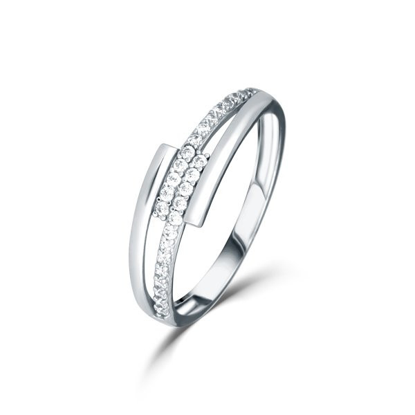 Prsten se syntetickými kameny 326-588-0413 61-1.75g