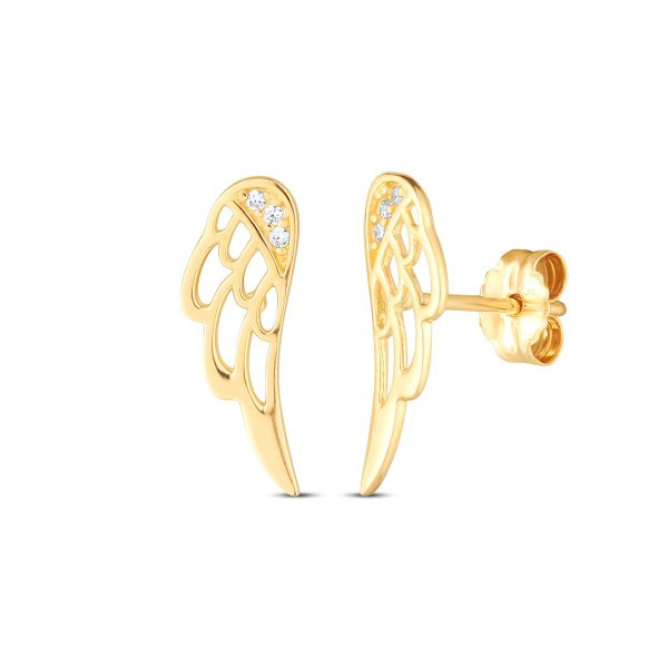 Náušnice se syntetickými kameny 236-012-157379 0.75g