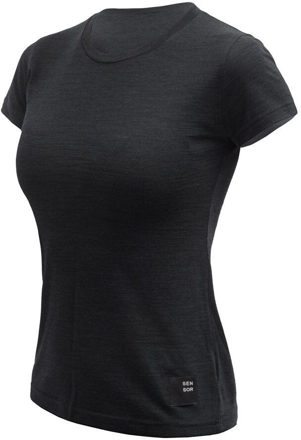SENSOR MERINO CORDURA dámské triko kr.rukáv černá Velikost: M