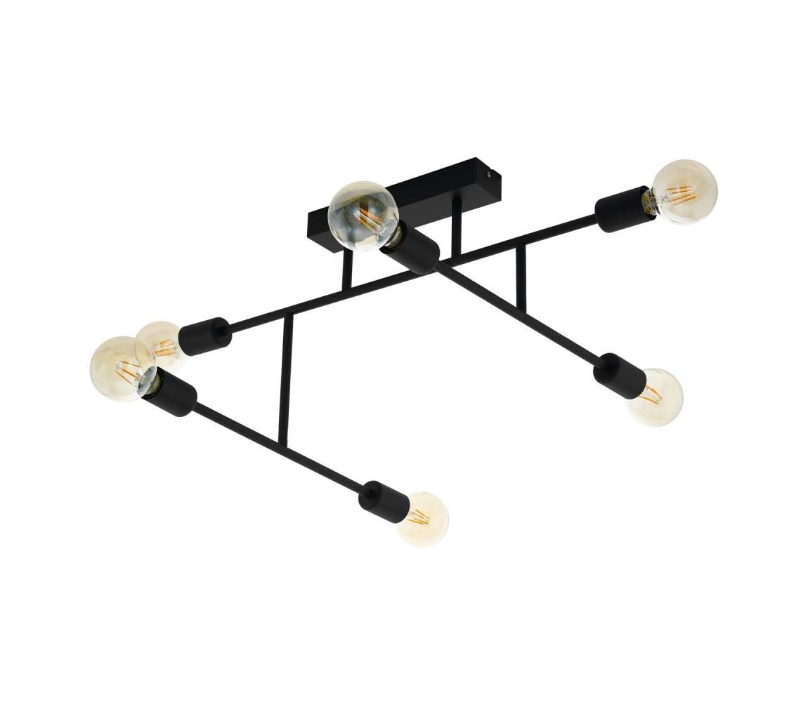 Eglo Eglo 98034 - Přisazený lustr BELSIANA 6xE27/40W/230V černá