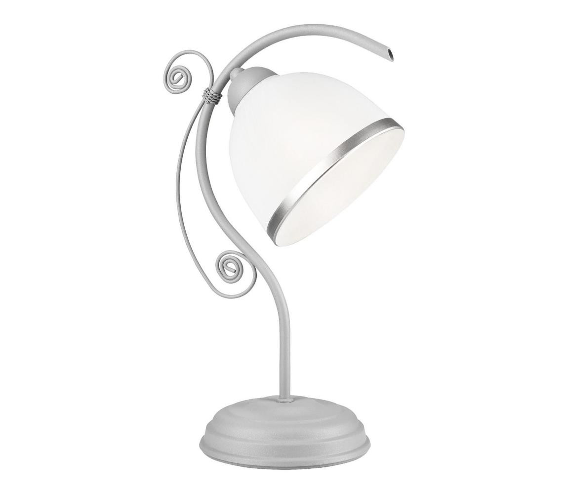 Stolní lampa RETRO II 1xE27/60W/230V stříbrná