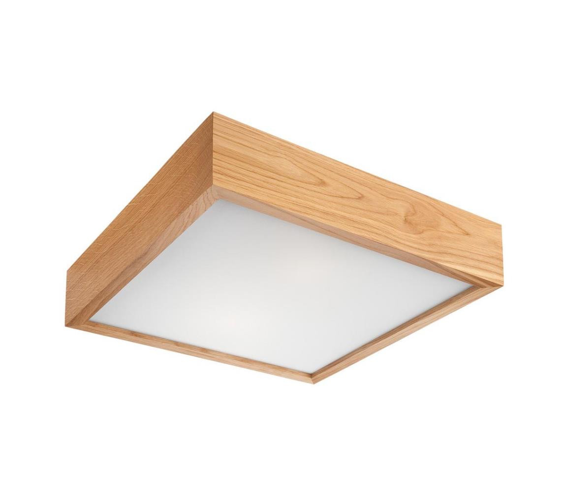 Stropní svítidlo OAK SQUARE 2xE27/60W/230V dub 37,5 cm