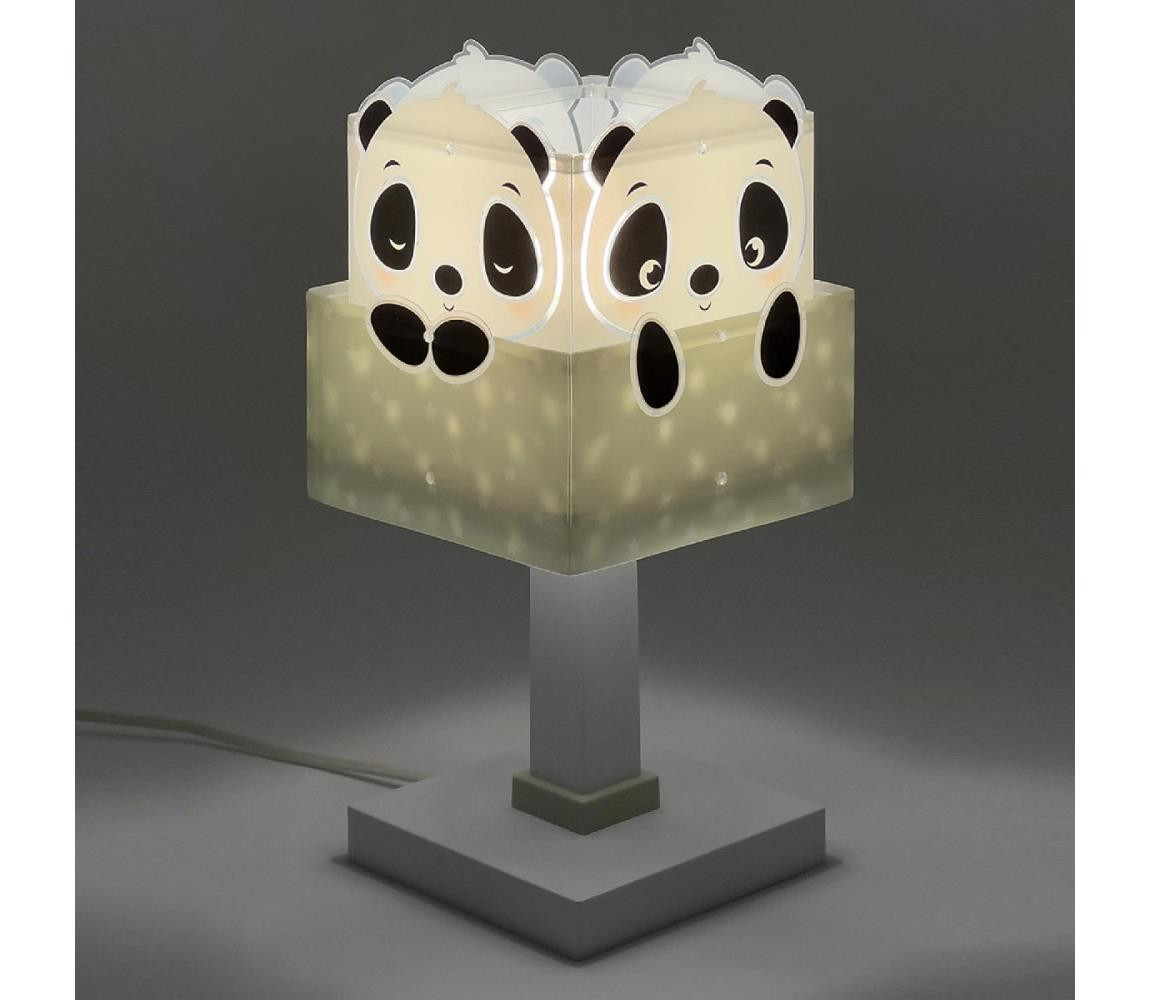 Dalber Dalber 63161H - Dětská lampička PANDA 1xE14/40W/230V zelená