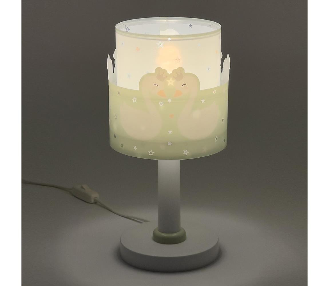 Dalber Dalber 61711H - Dětská lampička SWEET LOVE 1xE14/40W/230V zelená