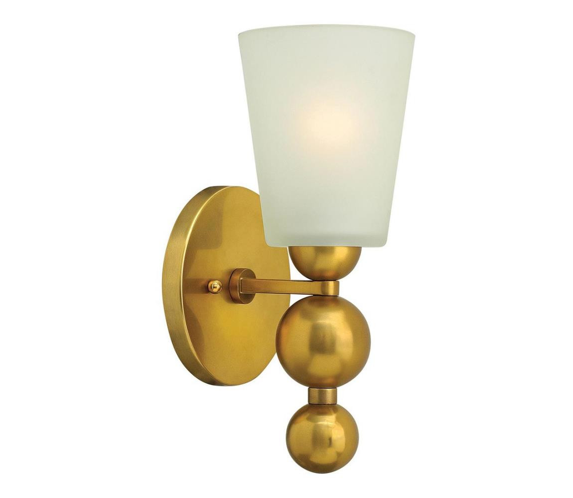 Elstead Hinkley HK-ZELDA1-VS - Nástěnné svítidlo ZELDA 1xE27/60W/230V mosaz