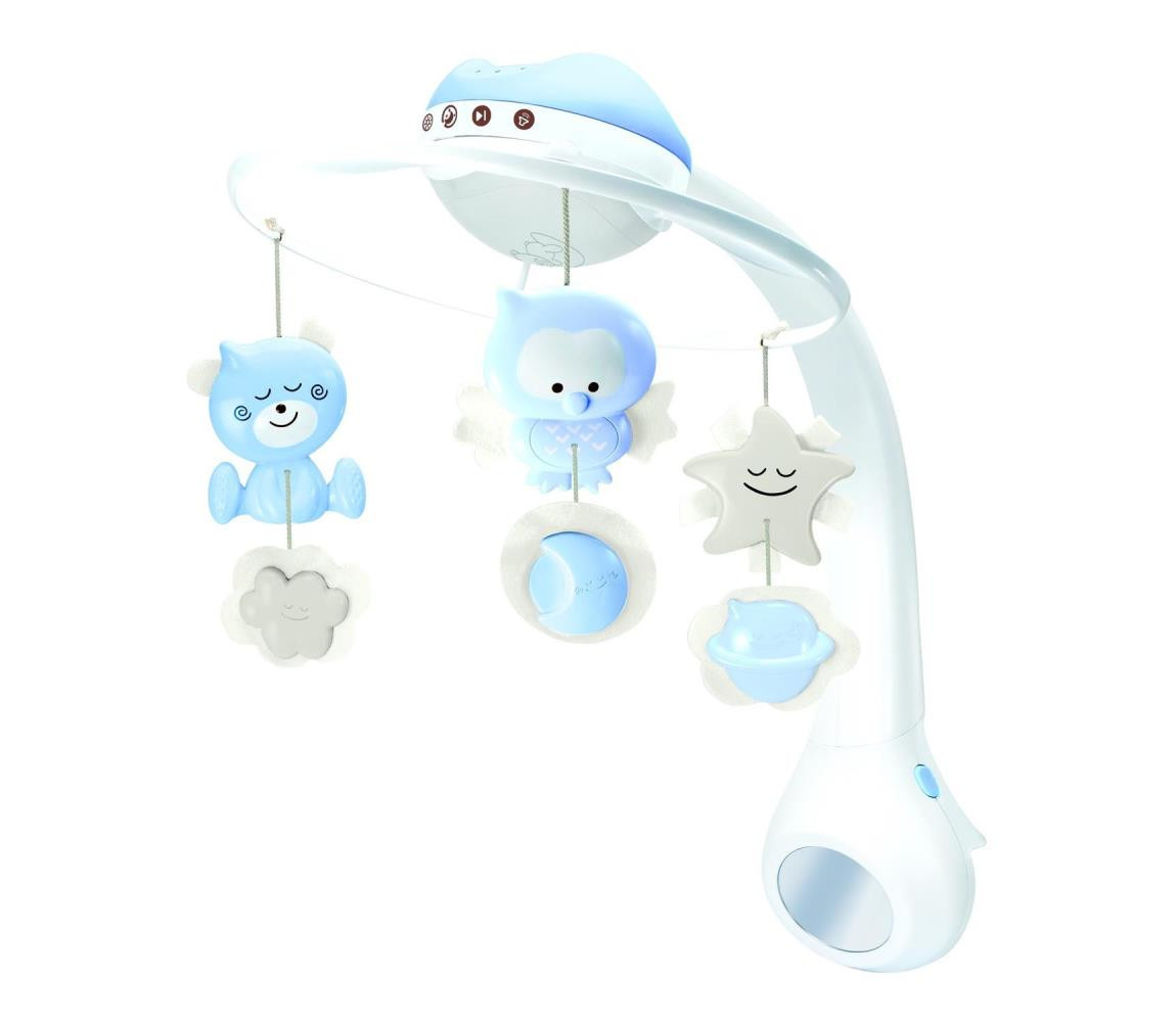 Infantino Infantino - Kolotoč nad postýlku s melodií 3v1 3xAAA modrá