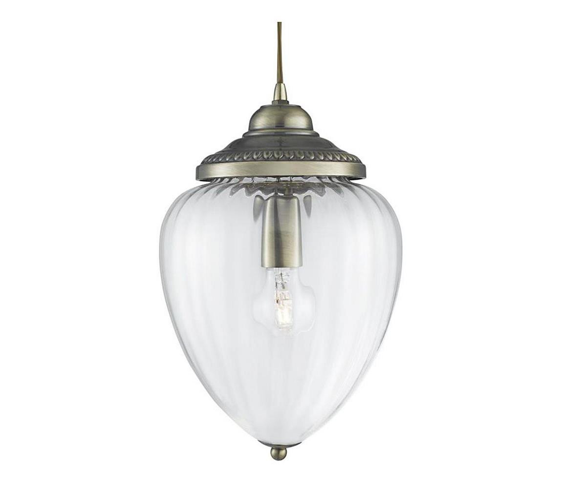 Searchlight Searchlight 1091AB - Lustr na lanku PINEAPPLE 1xE27/60W/230V mosaz