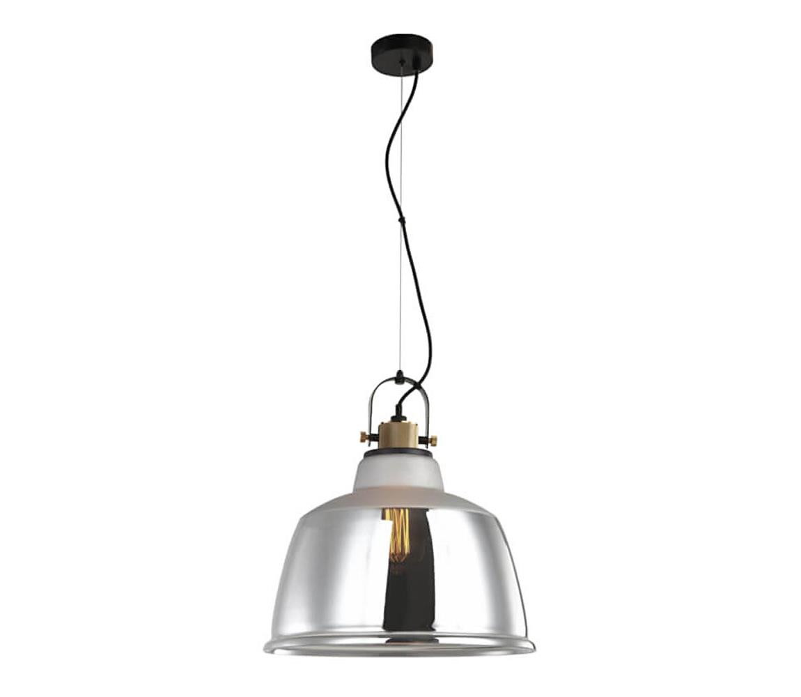 111019 - Lustr na lanku ASGARD 1xE27/11W/230V stříbrná