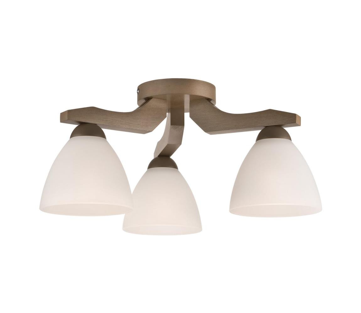 Přisazený lustr ADRIANO 3xE27/60W/230V buk - FSC certifikováno