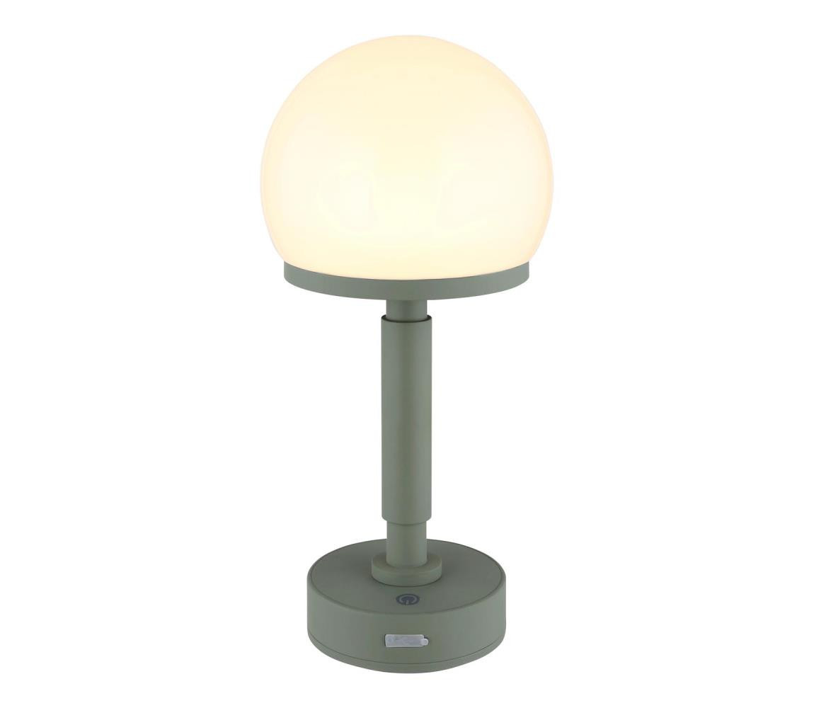 Globo Globo 21034B - LED Nab. dot. stol. lampa HAKU LED/2,5W/5V 2800K zelená