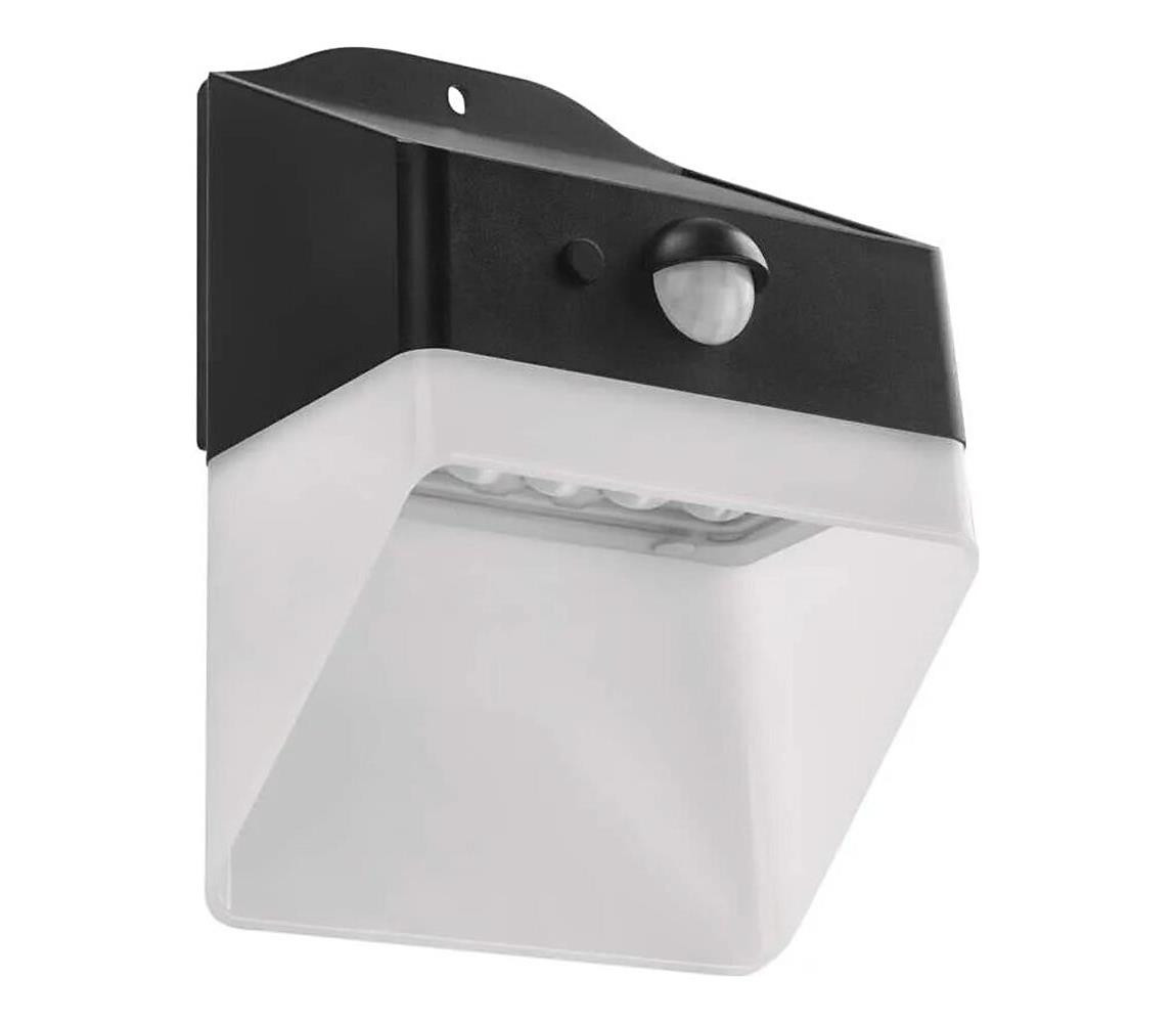 LED Solární nástěnné svítidlo se senzorem LUMI LED/3,7W IP65 černá