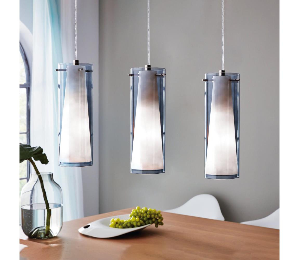 Eglo EGLO 90305 - Lustr závěsný PINTO NERO 3xE27/60W kouřová