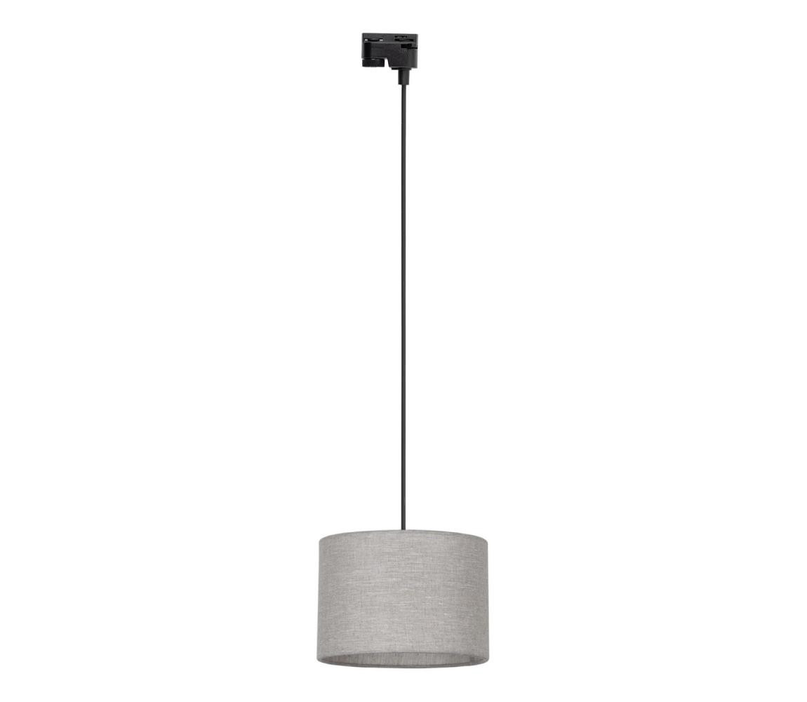 Lustr na lanku do lištového systému TRACER 1xE27/15W/230V pr. 30 cm černá/šedá