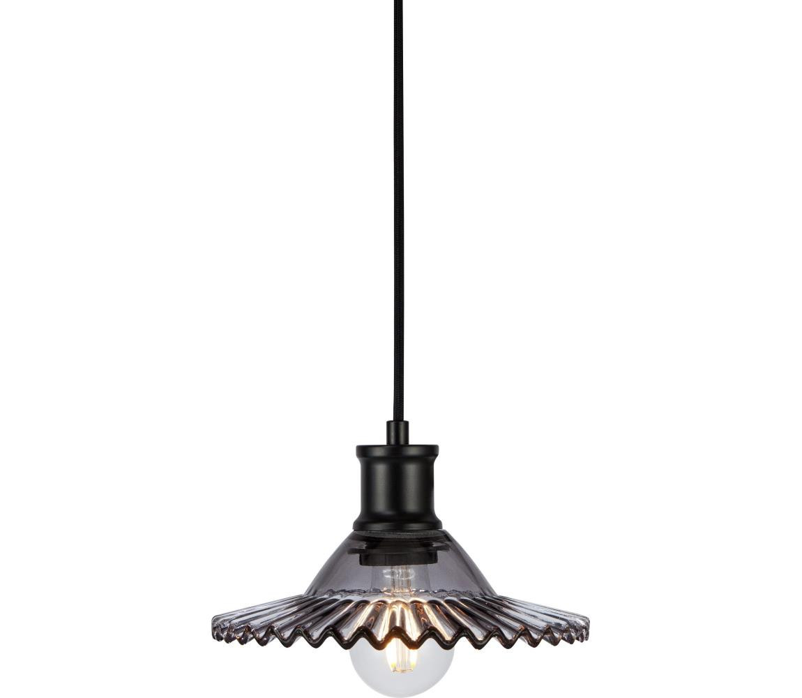 Markslöjd Markslöjd 108854 - Lustr na lanku NOVIA 1xE27/40W/230V černá/kouřová