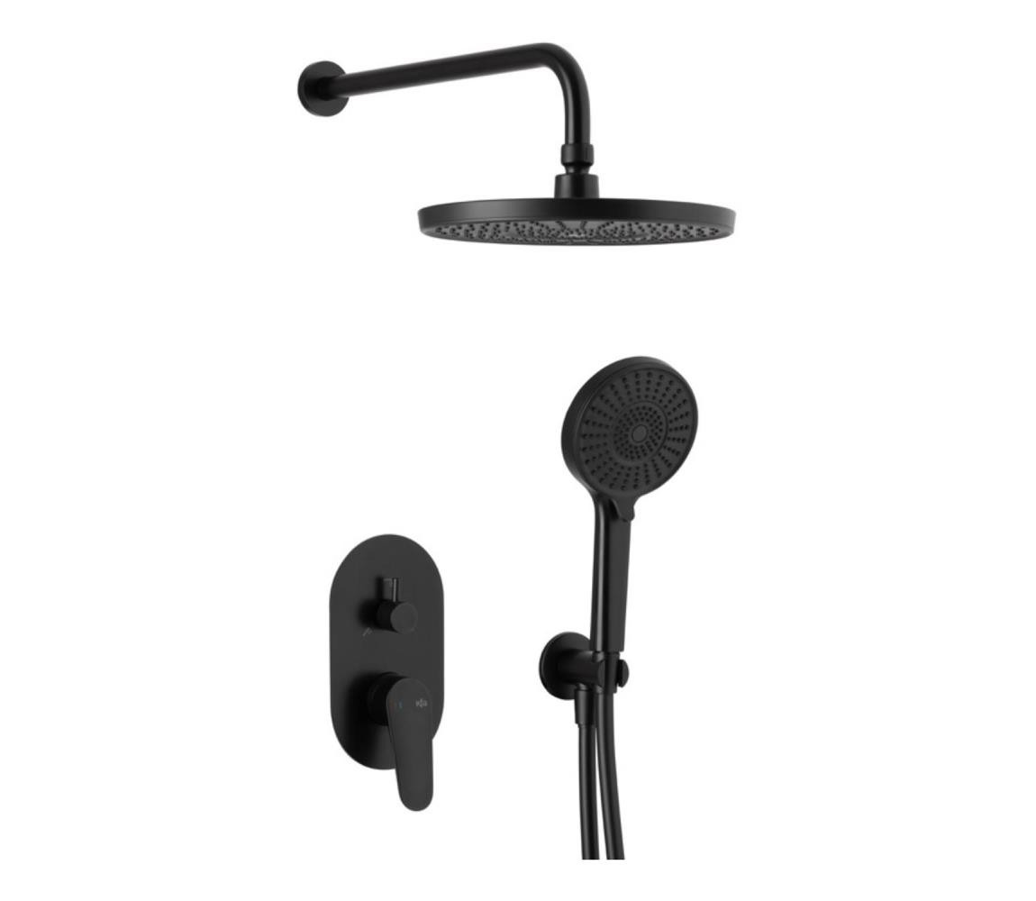 KFA Armatura KFA Armatura 5559-501-81- Sprchová sada s podomítkovou baterií OTAVA matná černá