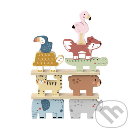 Zviera na zviera Balančná hra Pastel - Tooky Toy