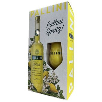 Limoncello Pallini + 1 pohár na Spritz 26% 0,5l