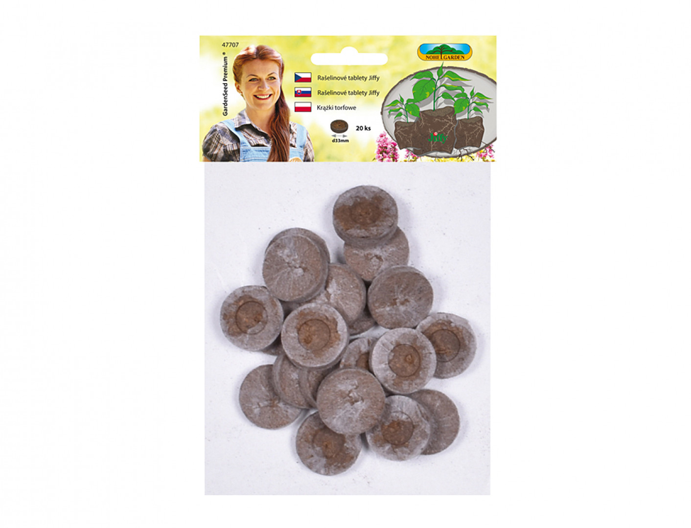 Nohel Garden Tableta rašelinová 33 mm 20 ks