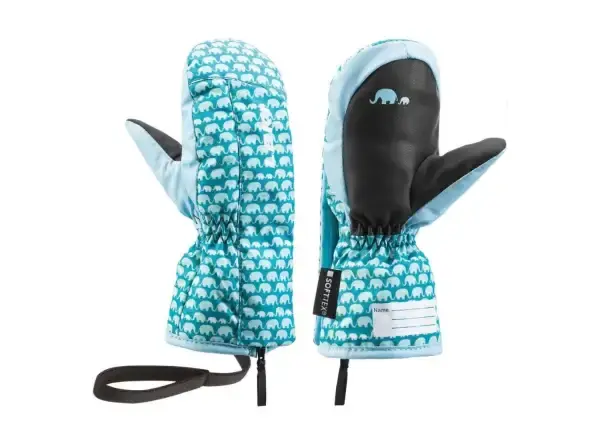 Leki Little Elephant Zap Mitt dětské sjezdové rukavice petrol/sky vel. 3