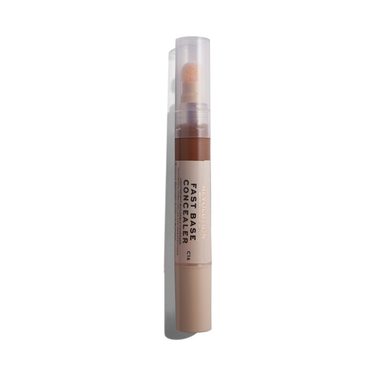 Makeup Revolution  Fast Base Concealer - C16  Hnědá