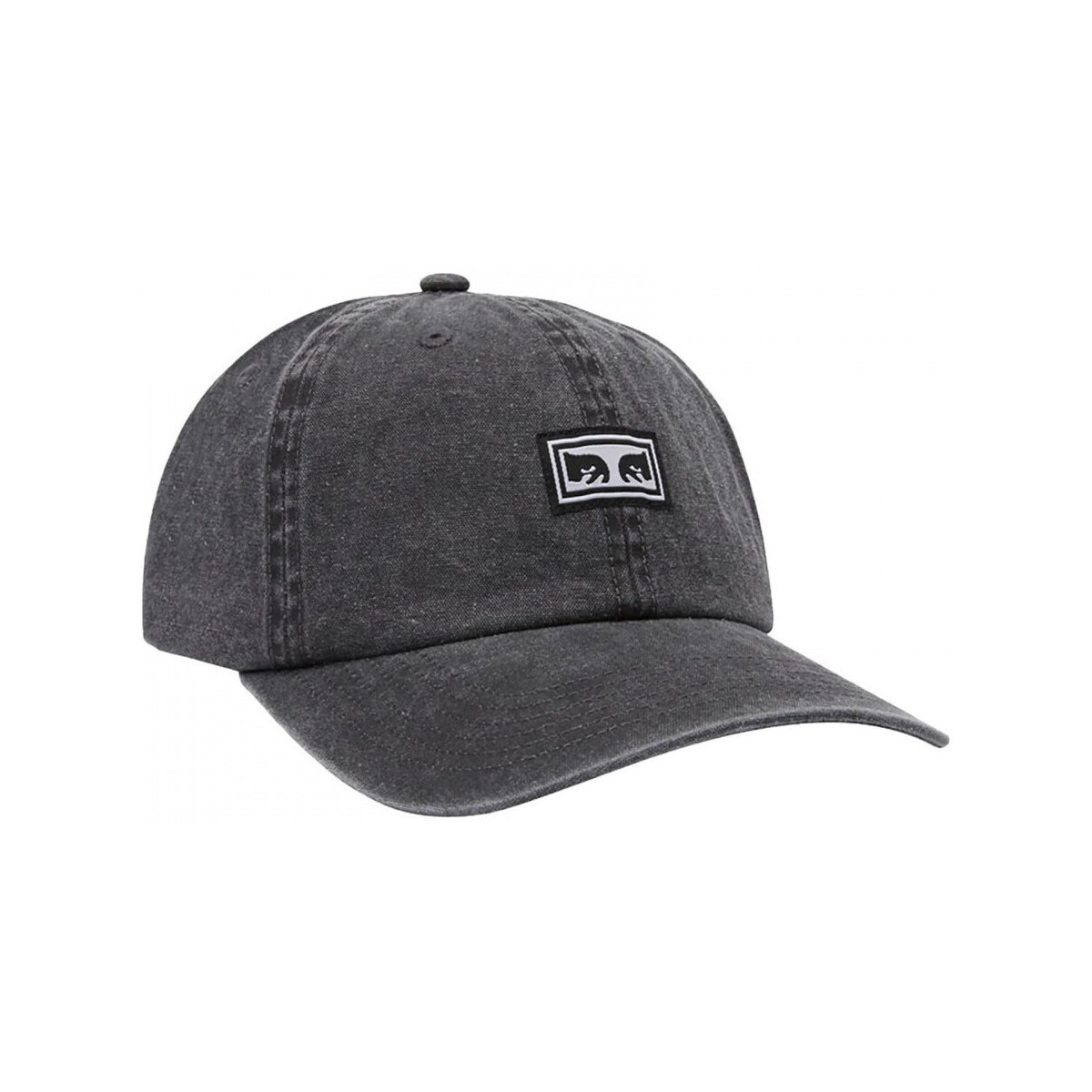 Obey  Icon eyes pigment 6 panel velc  Černá